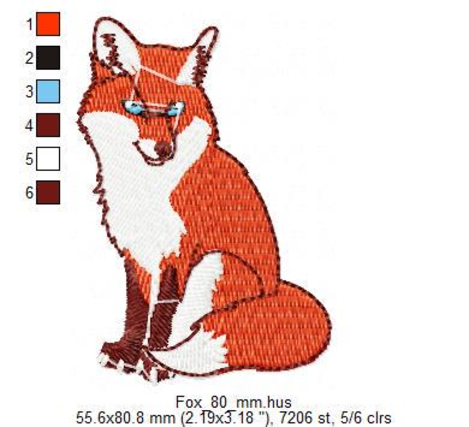 Fox Machine Images Red Fox- Machine Embroidery Design- Wild Life- Embroidery Designs , 5 ...