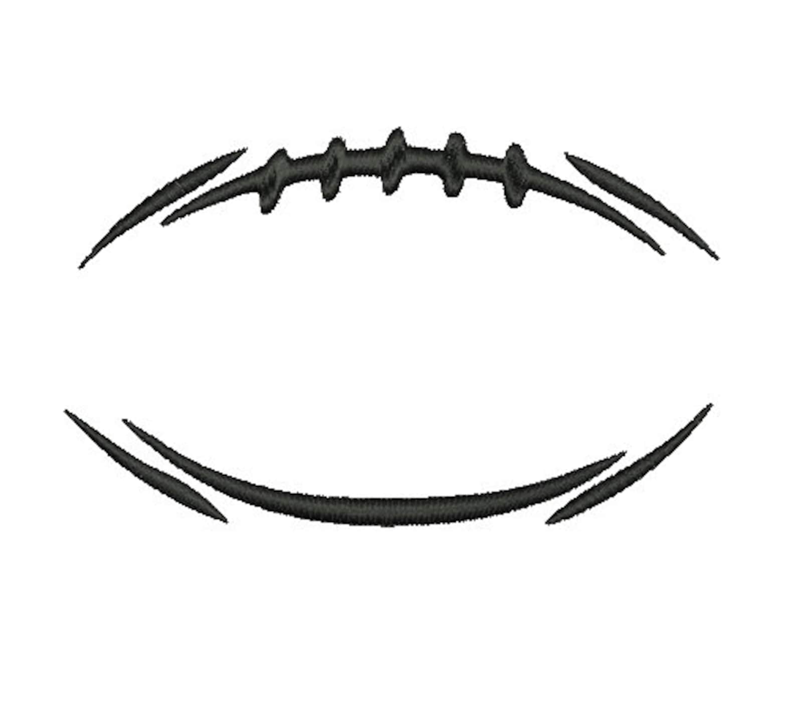 Football Outline- American Football Split Design for Your Name -machine ...