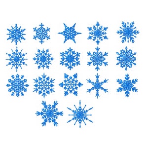Snowflakes- Machine Embroidery Design - 4x4 Hoop Size - Instant Download