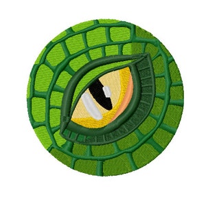 Dragon Eye - Machine Embroidery Design - Oriental Dragon Embroidery Designs - 4 sizes- Instant Download