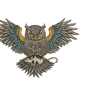 Owl - Machine Embroidery Design, Embroidery Patterns, Embroidery Files