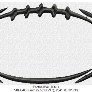 Football Outline- American Football Split Design for Your Name -machine ...