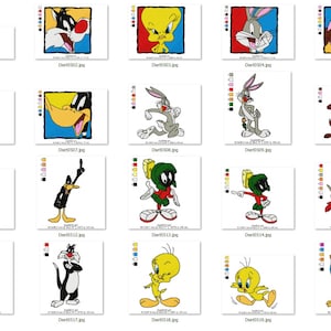 Looney Tunes Machine Embroidery Design, 20 Designs Bundle, 4x4 Hoop, Instant Download