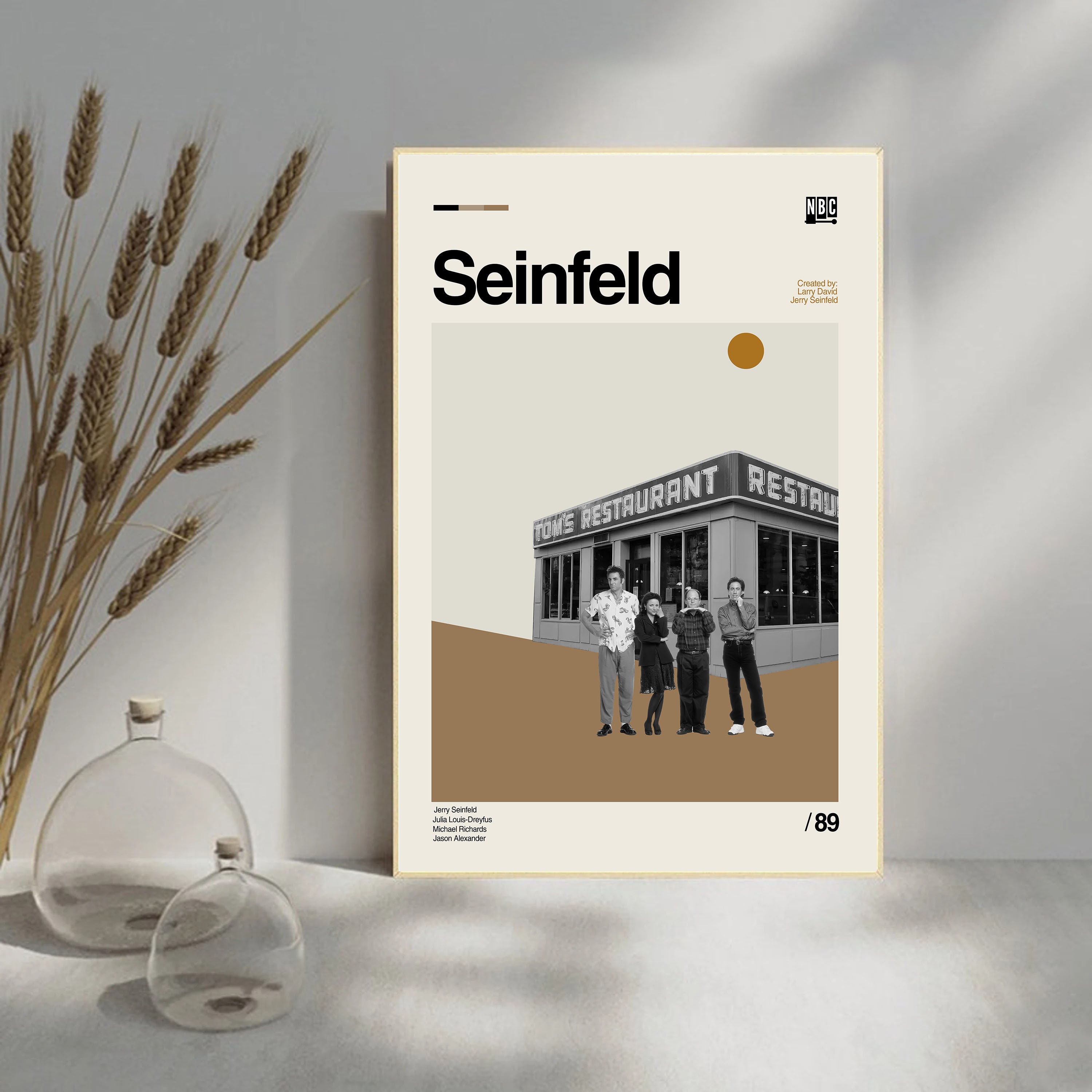 Seinfeld Poster - Seinfeld Restaurant - Minimalist Art