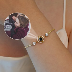 Custom Photo Projection Bracelet, Custom Photo Bracelet, Photo Memorial Bracelet,Memorial Jewelry,Gift for Her,Best Friend Gift,Gift for Her
