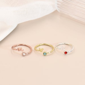 Zodiac Ring, Zodiac Birthstone Ring, Constellation Ring, Star Signs Ring, Horoscope Jewellery, Birth Month Gold Ring, Birthday Gifts for Her