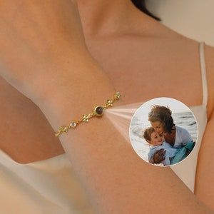 Personalized Projection Photo Bracelet,Photo Memorial Bracelet,Projection Bracelet,Picture Inside Bracelet,Best Friend Gift,Gift for Her
