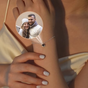 Customized Photo Projection Bracelet, Photo Memorial Bracelet, Picture Inside Bracelet, Best Friend Gifts, Christmas Gift, Gift for Her