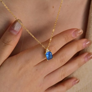 Custom Birthstone Necklace,14K Gold Necklace,Personalized Birthstone Jewelry,Custom Birthday Gift for Her, Bridesmaid Gif, Christmas Gifts