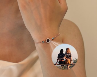 Projection Bracelet,Custom Photo Projection Bracelet,Custom Memorial Picture Jewelry, Best Friend Gift,Birthday Wedding Gift for Her