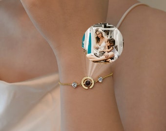 Pulsera de fotos personalizada, pulsera de proyección, pulsera interior de imagen de memoria, joyería conmemorativa personalizada, regalo de mejor amiga, regalo para ella