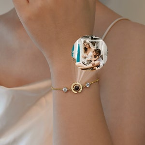 Personalized Photo Bracelet, Projection Bracelet, Memoria Picture Inside Bracelet, Custom Memorial Jewelry, Best Friend Gift, Gift for Her