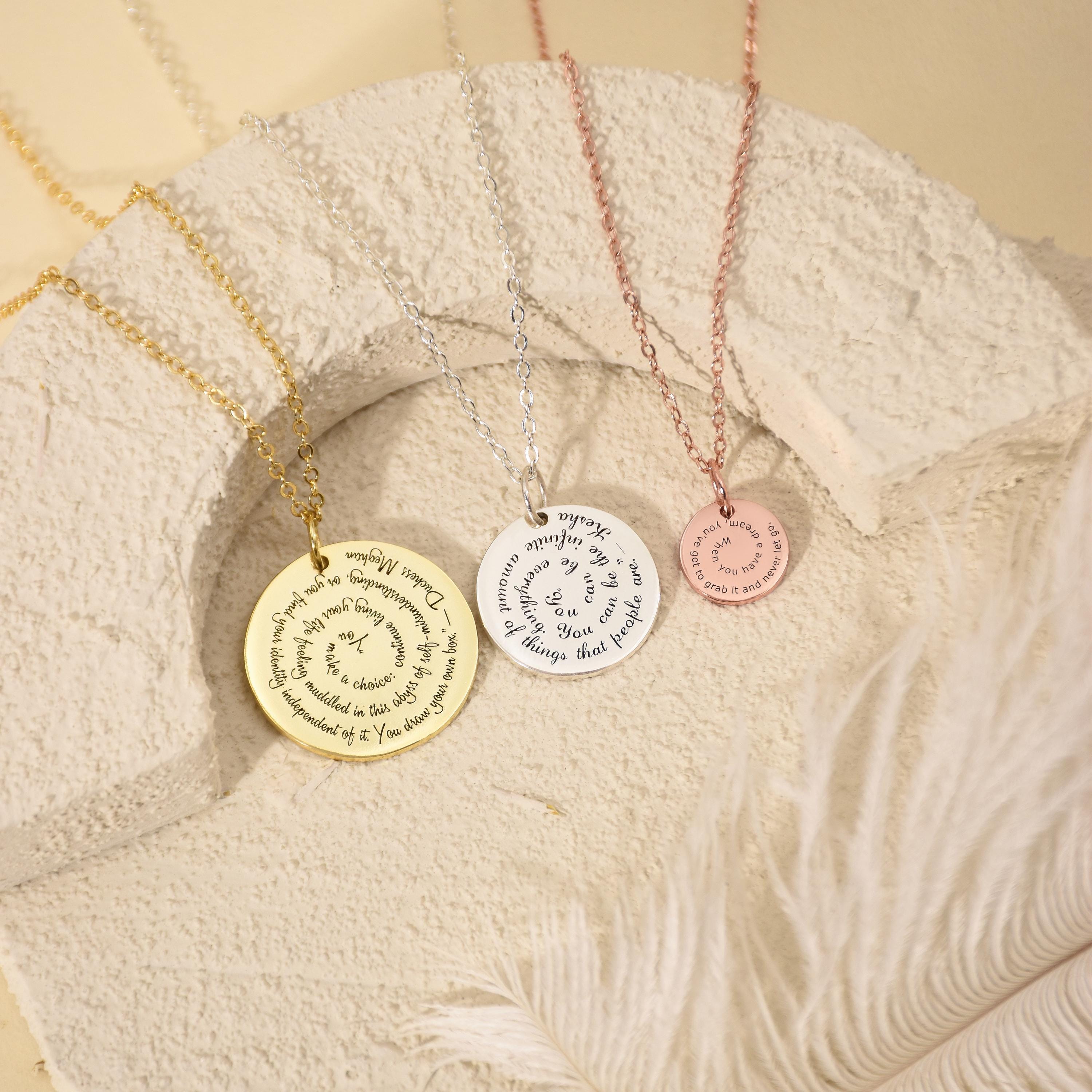 Olivia Benson Fearless Gold Necklace Canada - Main Image