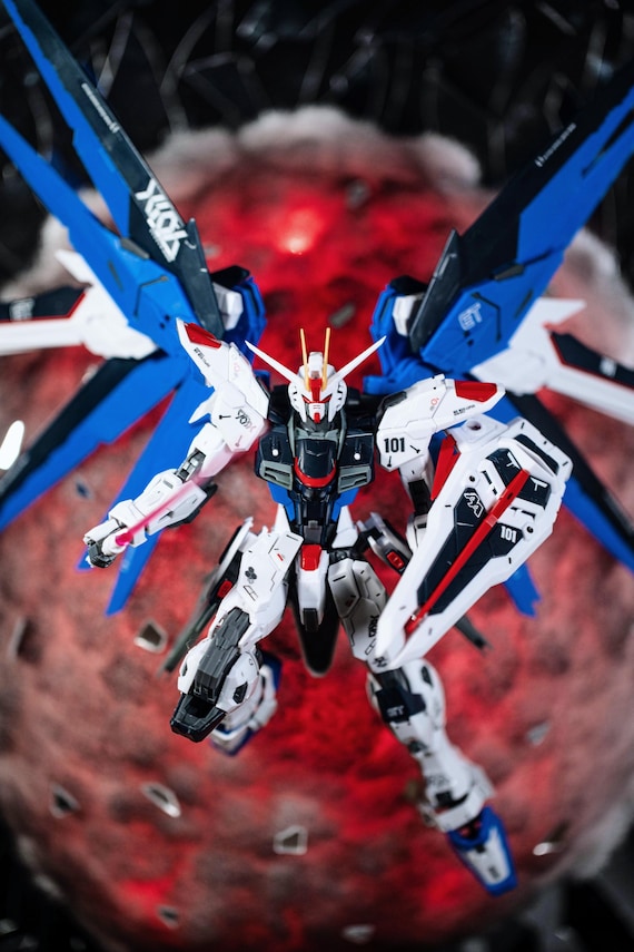 Strike Freedom Gundam Breakthrough Mirror 3D Wall Art, Framed
