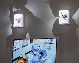 Anime Wall Shadow Lamp, Silhouette Night Light, Unique Gift for Anime Mystery Fans, Anime Inspired Decor, Unique Gift Idea, gift to him