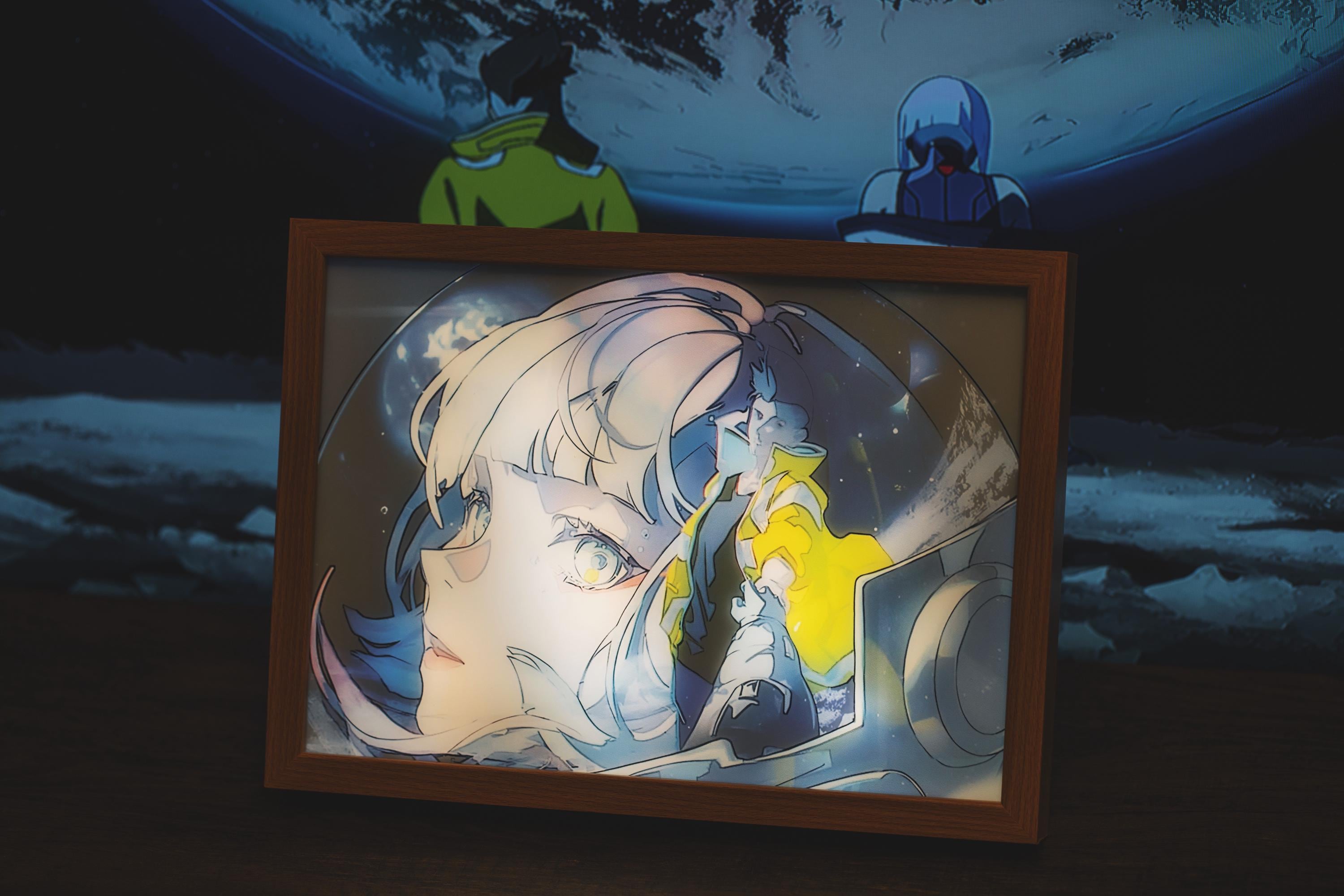 Cyberpunk Edgerunners Lighted Art, Wall Decor, David Martinez