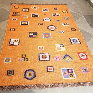 Vintage Traditional kilim Rug, Wool and Jute rug, rug, Boho Decor Rug, Best Quality Handmade Rug, Any Custom Rug and Personalize Rug