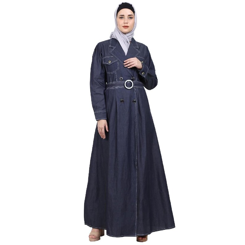 Fashionable Stylish Denim Long Coat for Women Etsy