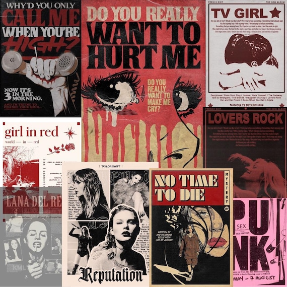 20+ Y2K、ダウンタウンガール、ビンテージポスター、グランジ