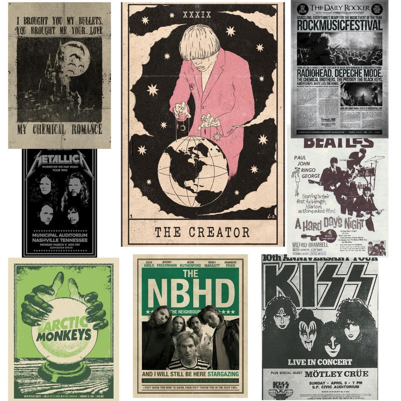 20 Vintage Posters Grunge Fairy dark Academia Aesthetic Etsy Denmark