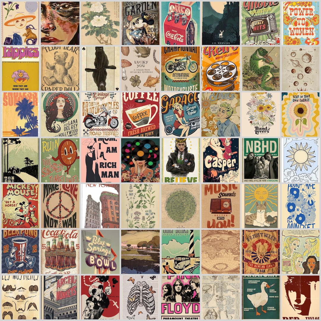 400+ Vintage Posters , Grunge , Fairy ,dark Academia, Aesthetic