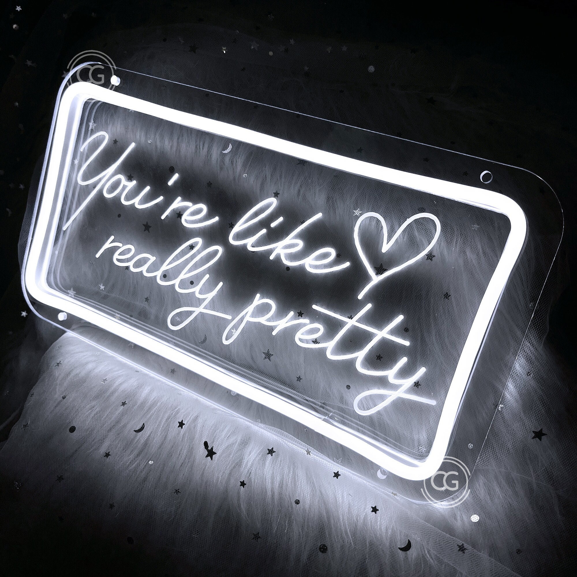Really Signs You're Like Really Pretty Neon Sign Custom Gift for Her, Led Sign Room ...