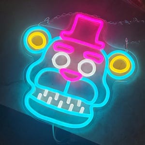 Letreros de neón de Freddy para decoración de pared, luces de neón LED para dormitorio, regalo de cumpleaños para ella, regalos de Navidad para niños, letrero personalizado.