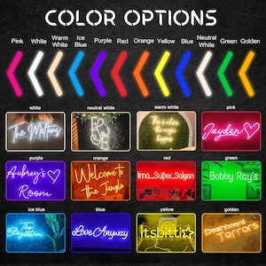 Custom LED Neon Last Name Sign, Wedding Backdrop Wall Decor, Personalized Family Name Light, Wedding Favor, Personalized Gifts image 5