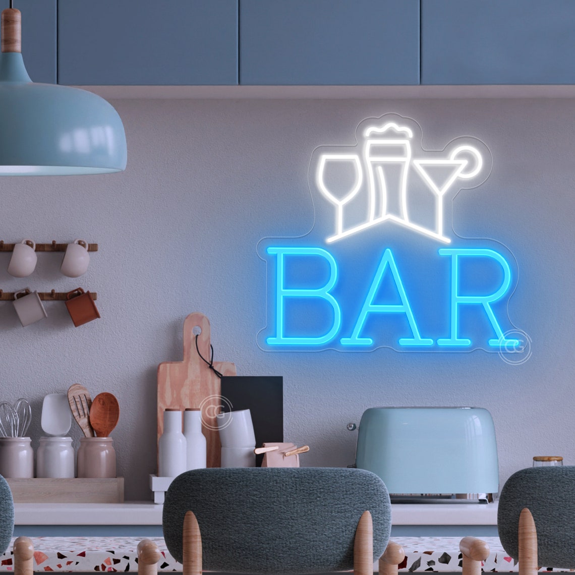 Bar Neon Sign Custom Home Decor Neon Sign Light Bar Decor Etsy