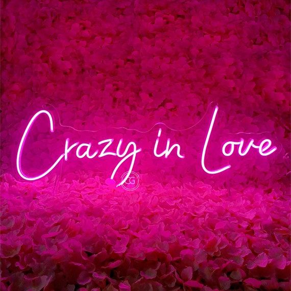 Crazy in Love Neon Neon Wedding Sign, Engagement Neon Sign