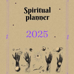 Planificador imprimible 2025, calendario minimalista a color, letra horizontal 2025, descarga instantánea
