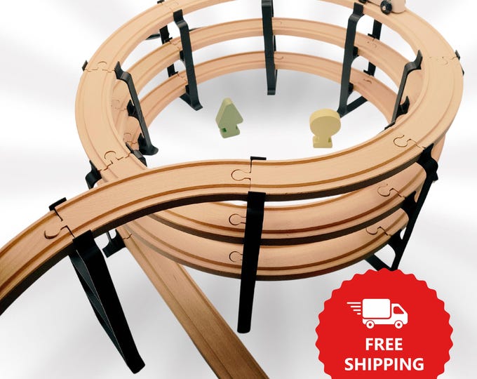 Spiral Train Track for Brio Extension / Lillabo / Playtive / Hape ...