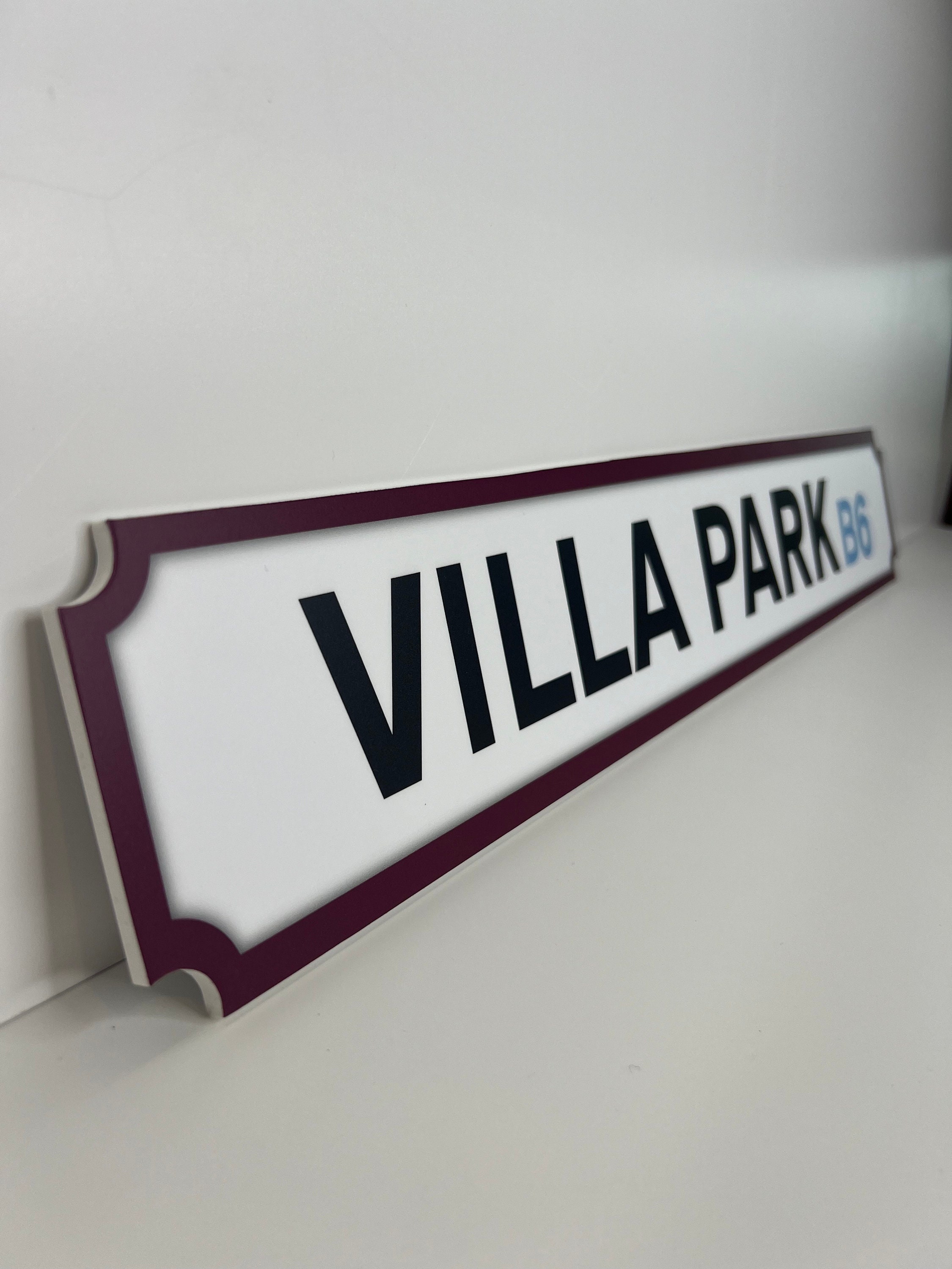 Aston Villa Football Club 'villa Park' Road/street Sign: AVFC Fan Gift ...