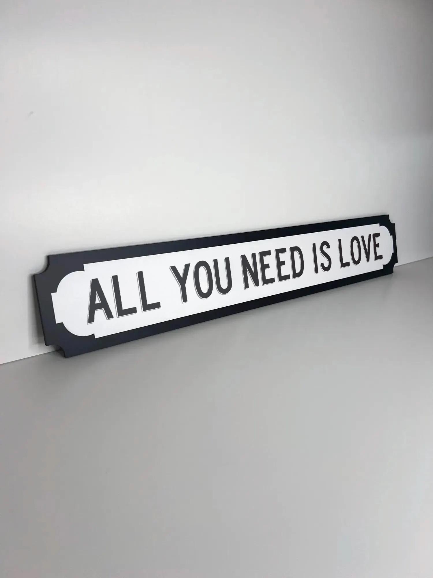 All You Need is Love Sign - Etsy UK