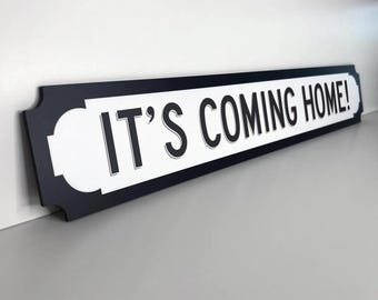 It's Coming Home! England World Cup Road Sign - Football Fan Gift