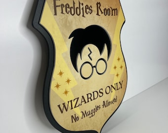 Harry Potter Themed Personalised Name Door Sign