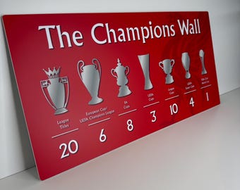 Liverpool FC The Champions Wall Sign: Liverpool Fan Gift, LFC - Foamex