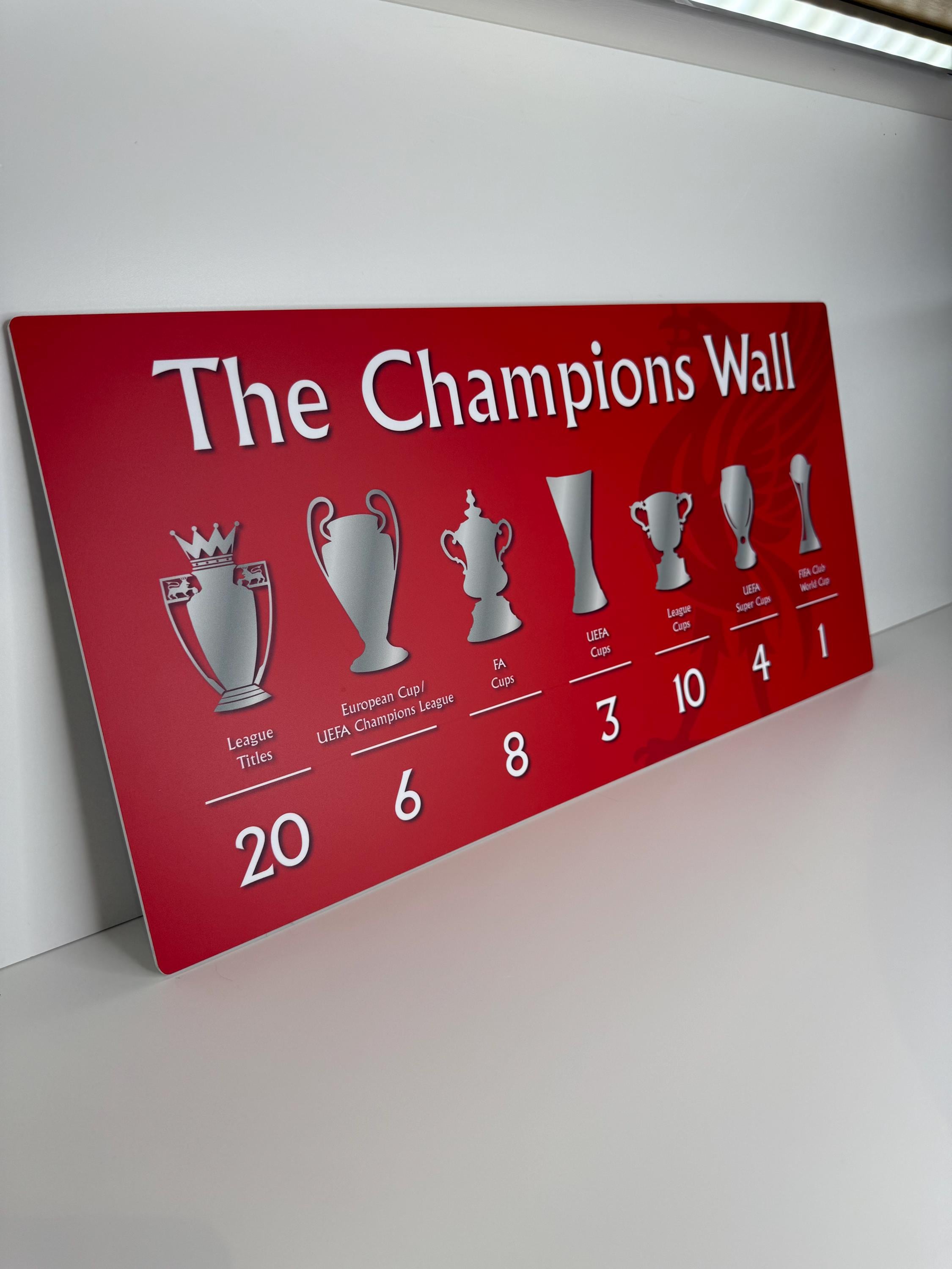 Liverpool FC the Champions Wall Sign: Liverpool Fan Gift, LFC