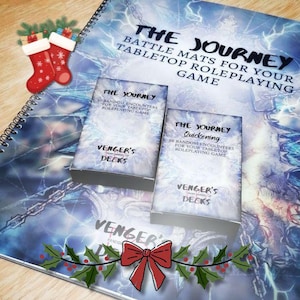The Journey Battle Map Book & Encounter Decks: RPG Dungeon Master Gift