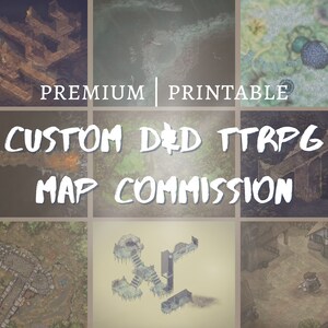 Comisión de mapas de D&D TTRPG - Mapa de batalla de mesa premium - Para uso comercial o doméstico - Rica en detalles - Dungeonmaster - Gamemaster - Creador