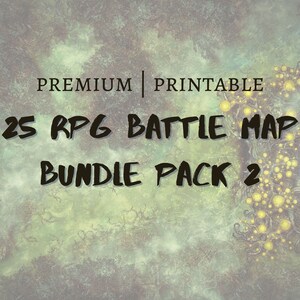 25 Premium RPG Battle Map Bundle Pack 2 - Imprimable - Cartes de jeu de rôle sur table - Richement détaillées - DnD - Dungeonmaster - Gamemaster
