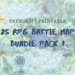 25 Premium RPG Battle Map Bundle Pack 1 - Printable - Tabletop Rollenspiel Maps - Detailreich - DnD - Dungeonmaster - Gamemaster