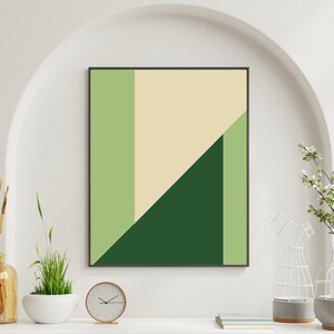 Green abstract wall art/Modern wall art/Abstract art print/Living room decor/wall hanging/wall poster/Printable wall art/Bedroom decor