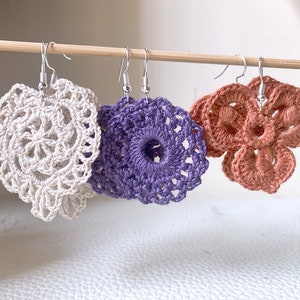 Pendientes crochet pendientes invierno imagen 2