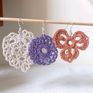Crochet earrings - winter earrings -