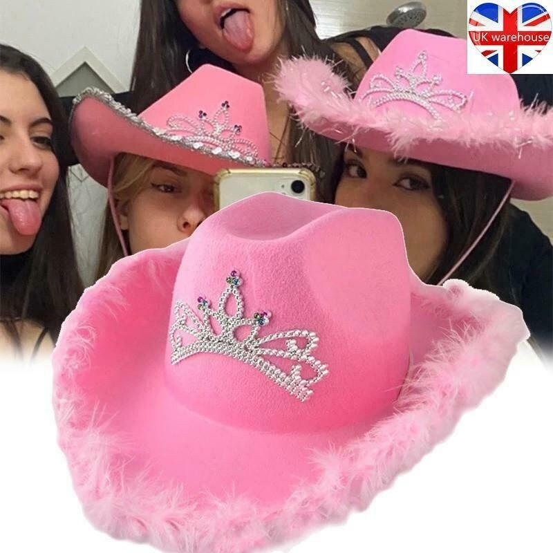 Pink Cowboy Hat Cowgirl Hat Pink 