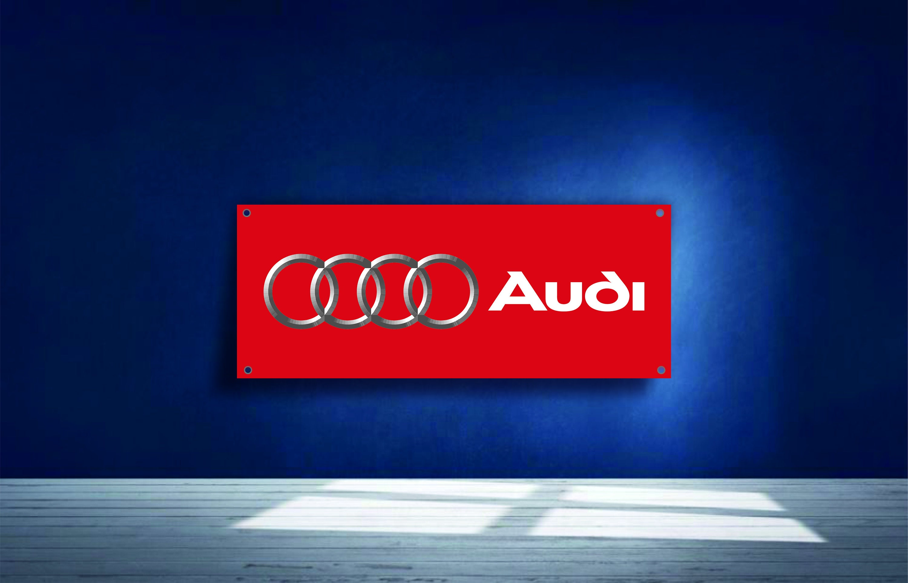 AUDI Vinyl Banner Garage Wall Decor Garage Sign Auto Car Etsy