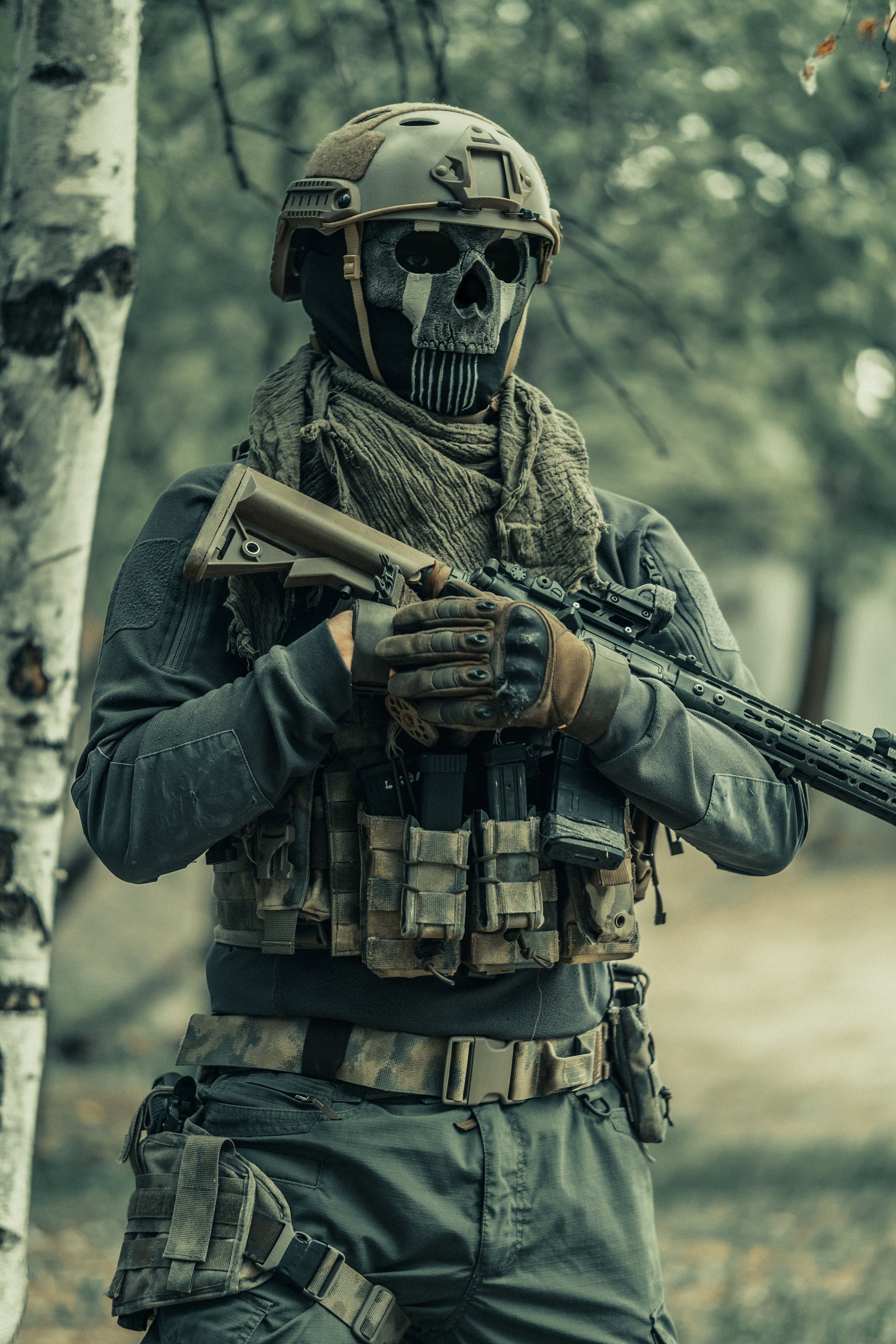 Ghost Mask Balaclava Call of Duty Full Face Mask - Etsy