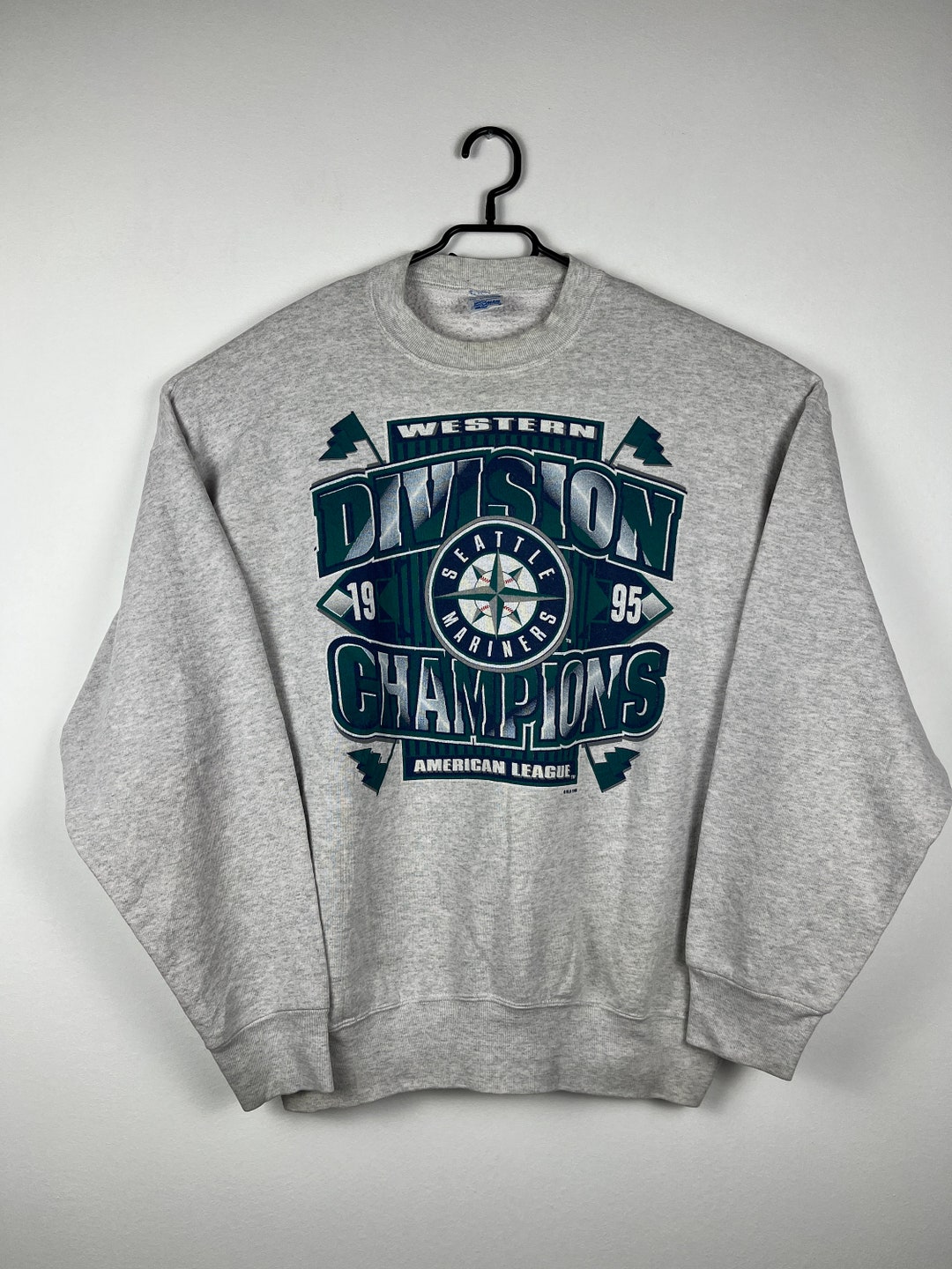 Vintage Sweatshirt Seattle Mariners 1995 Western Devision Etsy