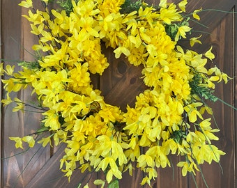 Forsythia wreath